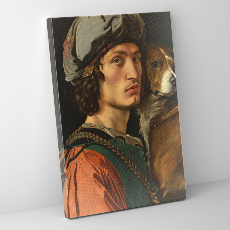 Raffaello Sanzio Canvas Print - Self-Portrait With A Friend - Raffaello Sanzio, Home Decoration, Canvas, Canvas Print