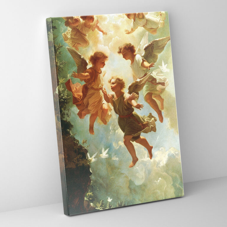 Raffaello Sanzio Angels Canvas Print - Raffaello Sanzio, Canvas, Wall Art, Canvas Wall Art