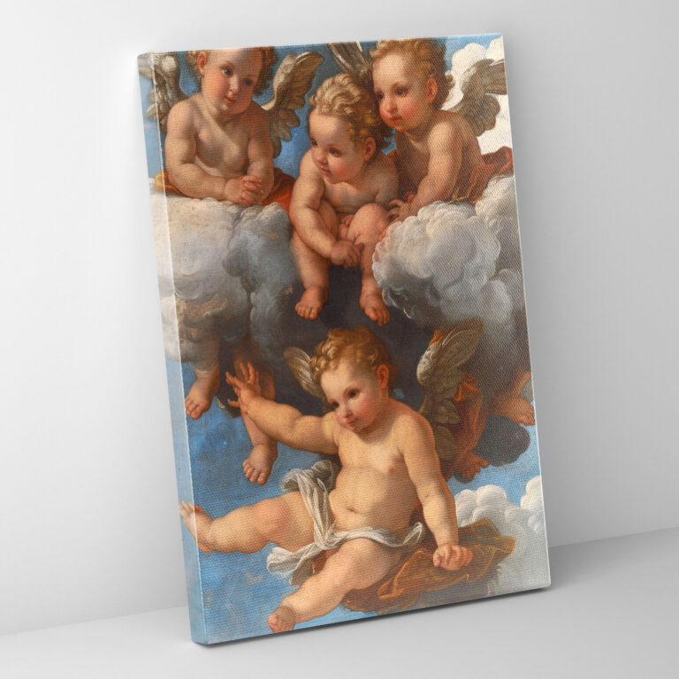 Celestial Cherubs Canvas Print - Raffaello Sanzio, Home Decoration, Canvas Print, Canvas