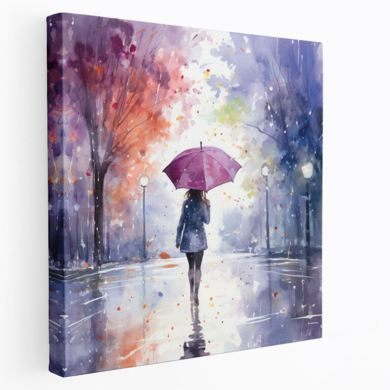 Rainy Day Canvas Print - Rain, Canvas Print, Colors, Wall Art