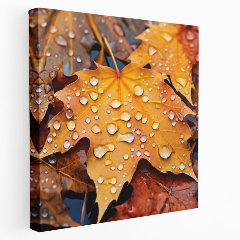 Autumn Rainfall Canvas Print - Rain, Rain, Home Decoration, Canvas Print