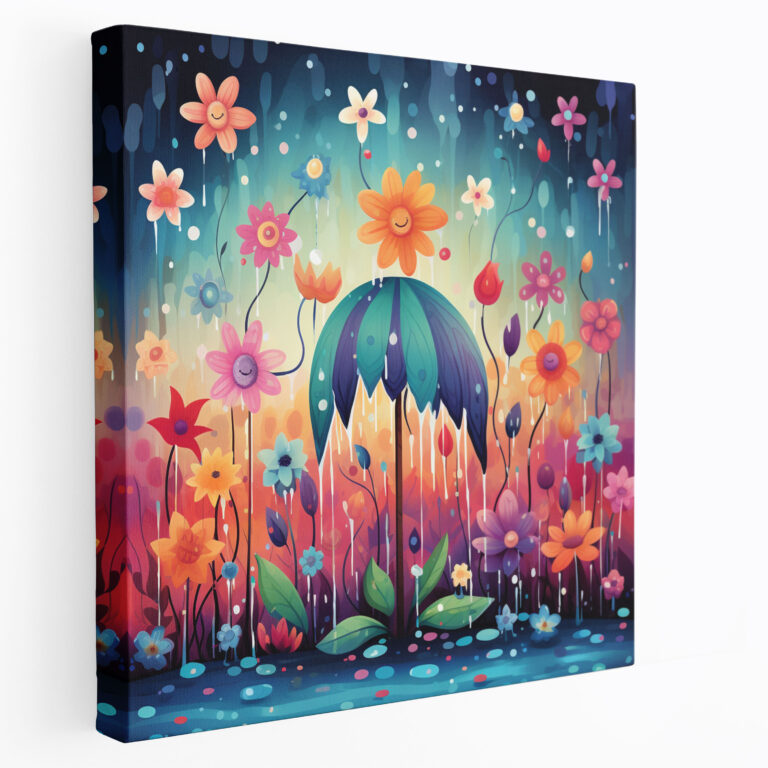Joyful Rain Canvas Print - Rain, Joyful, Rain, Wall Art
