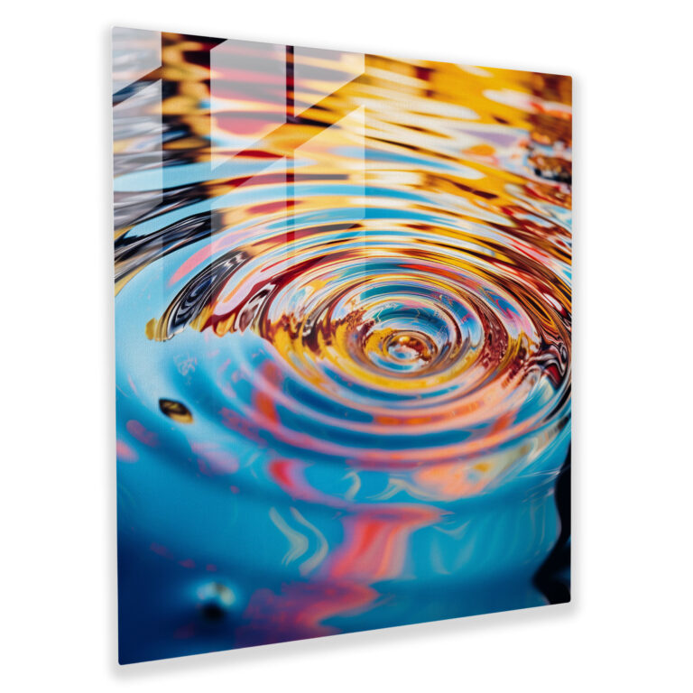 Rainbow Reflections Glass Print - Rainbow, Rainbow, Glass Wall Art, Abstract Photography