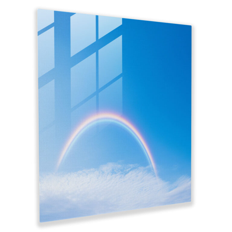 Minimal Rainbow Glass Wall Art - Rainbow, Glass Wall Art, Home Decoration, Glass Art