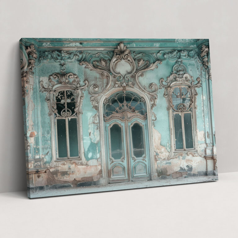 Rococo Architecture Canvas Print - Rococo, Home Decoration, Wall Art, Canvas Wall Art