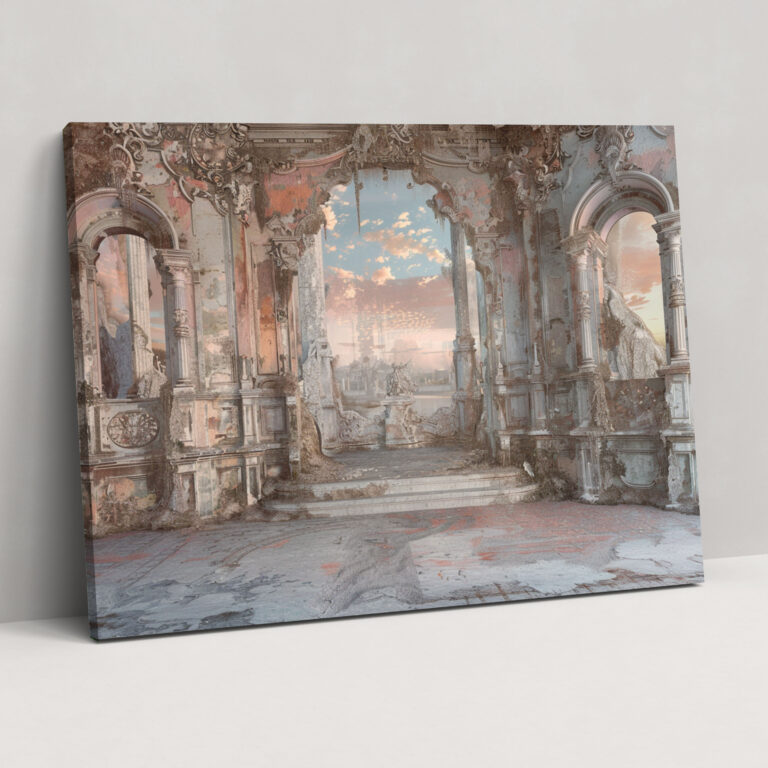 Rococo Landscape Canvas Print - Rococo, Canvas, Wall Art, Wall Decoration