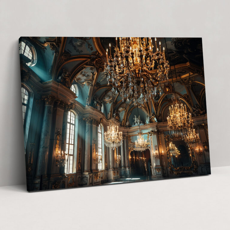 Ballroom Rococo Canvas Print - Rococo, Canvas Wall Art, Canvas, Home Decoration