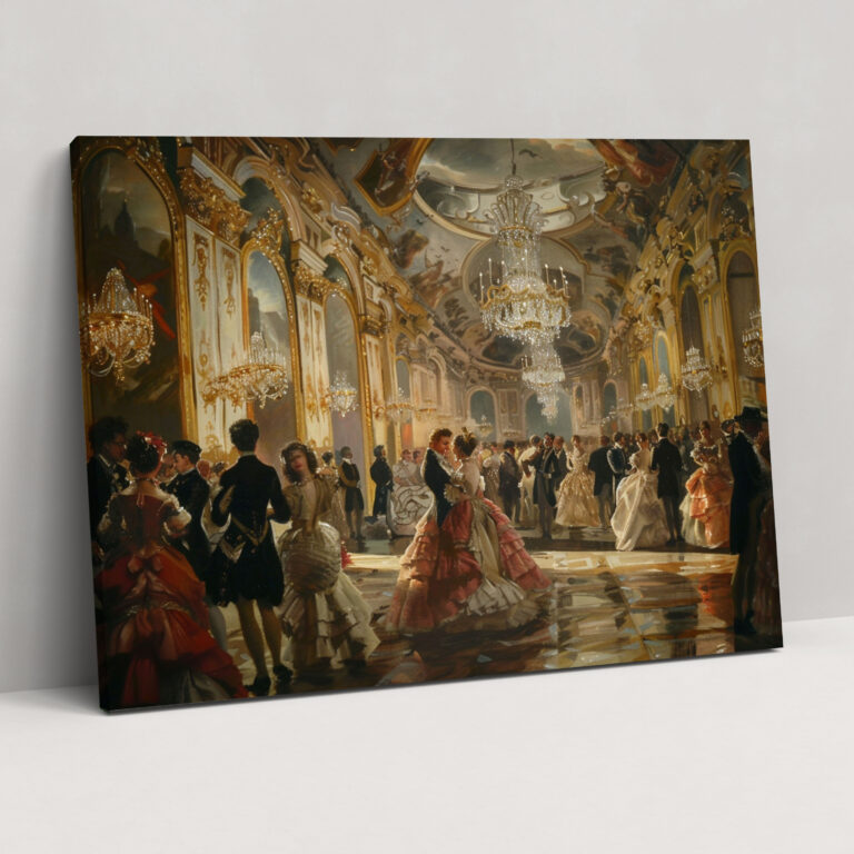 Rococo Style Painting Canvas Print - Rococo, Rococo Style Painting, Canvas Print, Canvas Wall Art