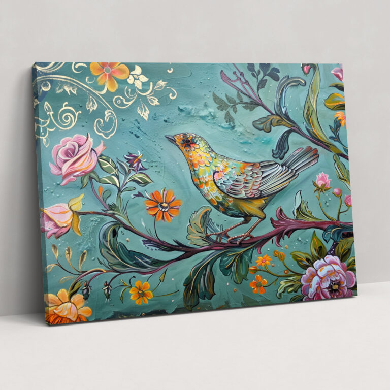 Rococo Style Painting Canvas Print - Rococo, Rococo Style Painting, Wall Art, Home Decoration