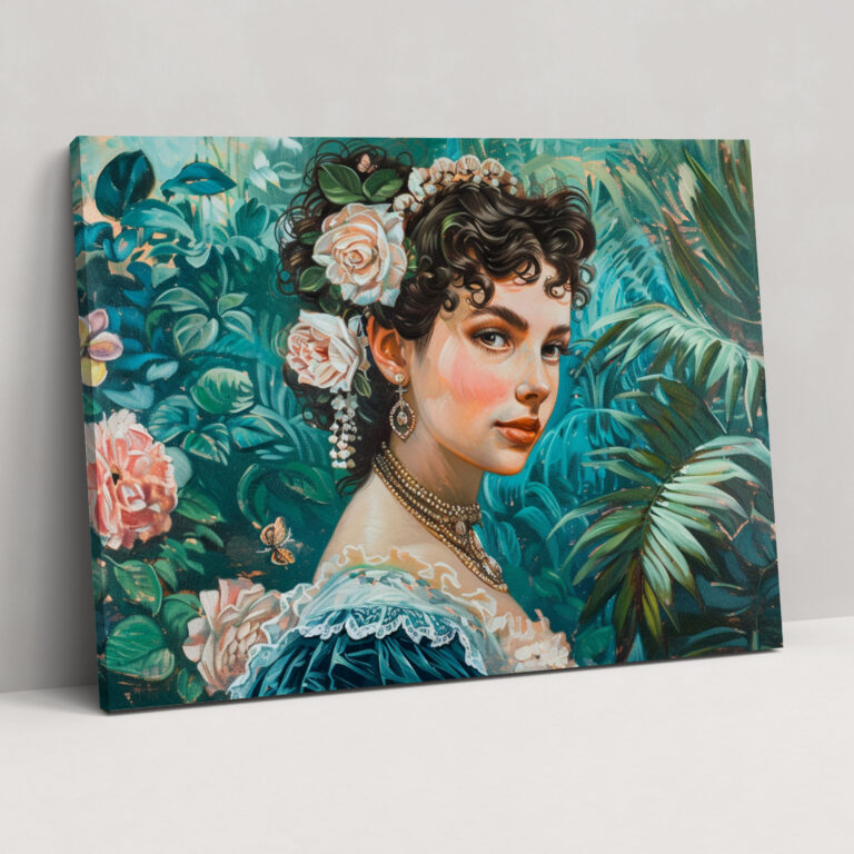 Rococo Style Painting Canvas Print - Rococo, Rococo Style Painting, Canvas Wall Art, Home Decoration