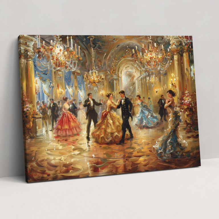 Rococo Style Painting Wall Art - Rococo, Rococo Style Painting, Home Decoration, Canvas Wall Art