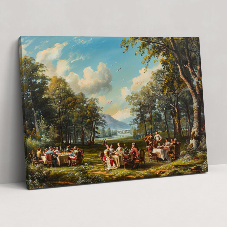 Rococo Style Painting Wall Art - Rococo, Canvas, Canvas Wall Art, Wall Art