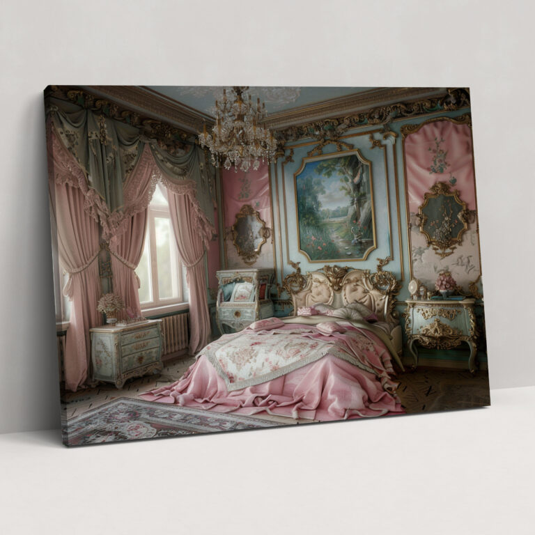 Rococo Style Painting Wall Decoration - Rococo, Home Decoration, Canvas Wall Art, Rococo Style Painting
