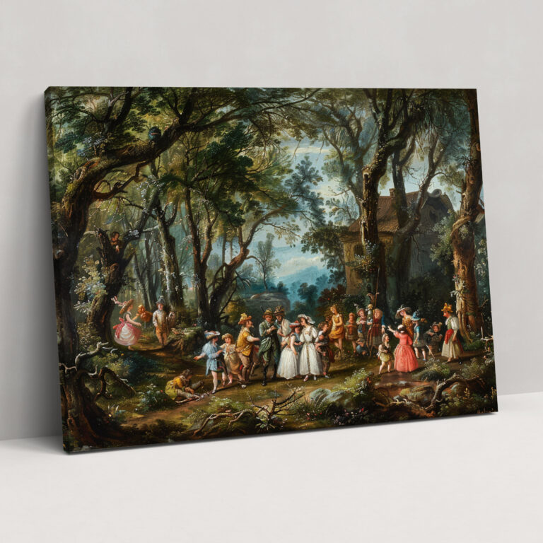 Rococo Style Painting Wall Decoration - Rococo, Rococo Style Painting, Wall Decoration, Canvas