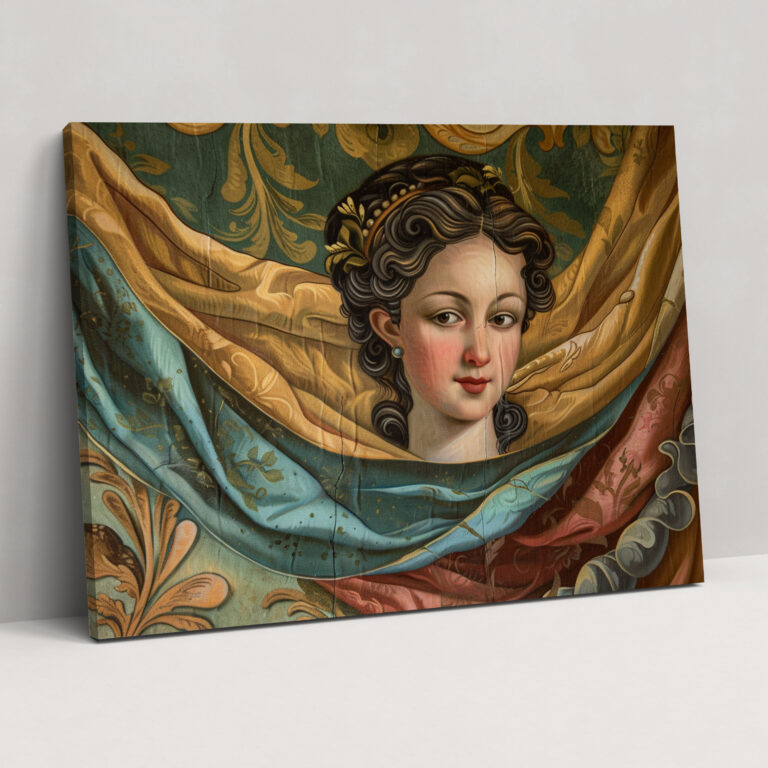 Rococo Style Painting Canvas Wall Art - Rococo, Wall Decoration, Rococo Style Painting, Canvas