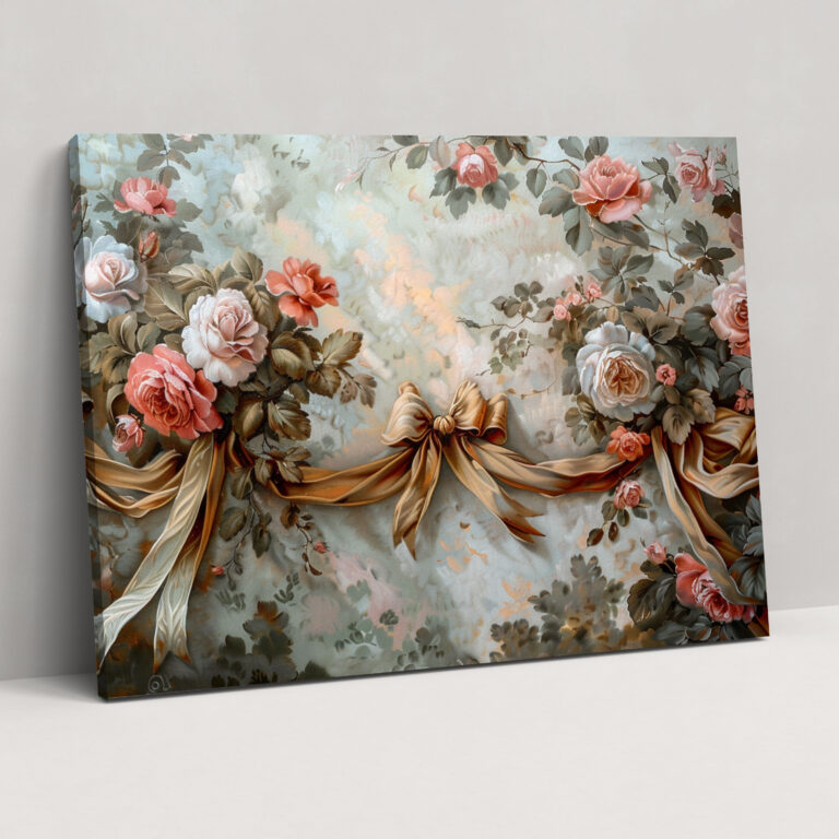 Rococo Style Painting Wall Decoration - Rococo, Canvas, Wall Art, Home Decoration