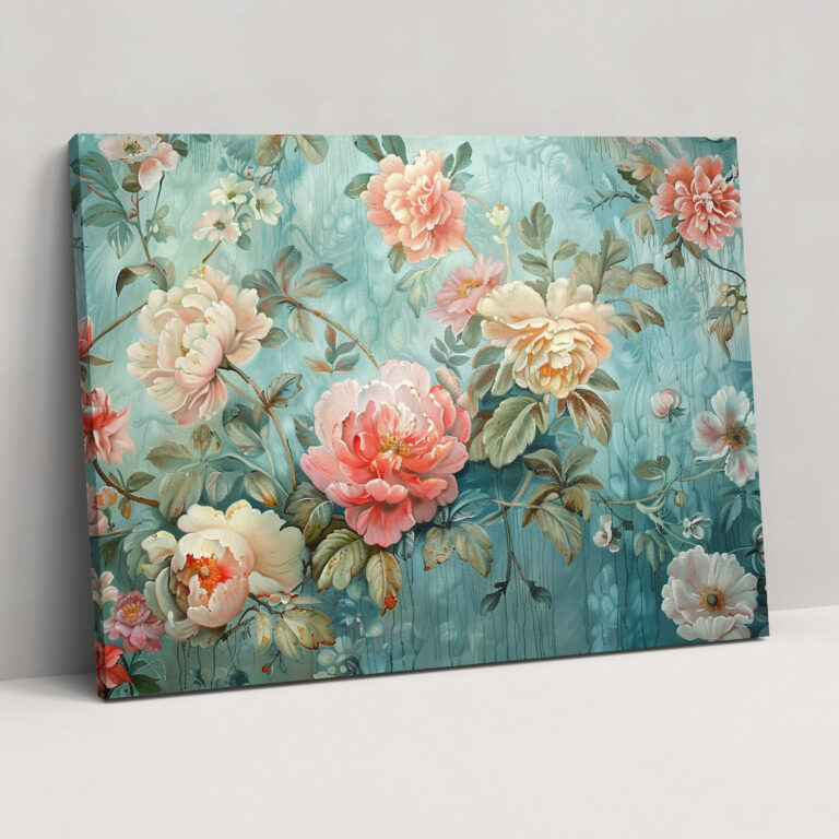 Rococo Style Painting Wall Decoration - Rococo, Rococo Style Painting, Canvas Print, Home Decoration