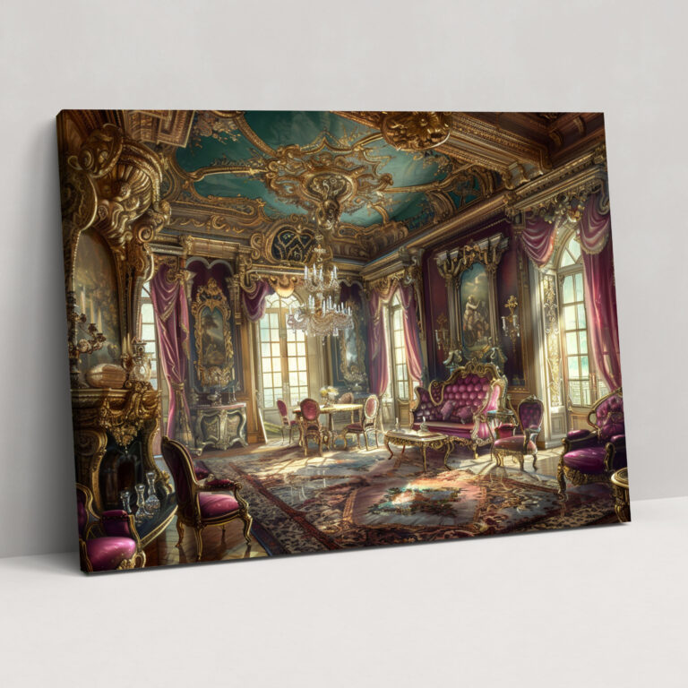 Rococo Style Painting Interior Wall Decoration - Rococo, Rococo Style Painting, Interior Wall Decoration, Home Decoration