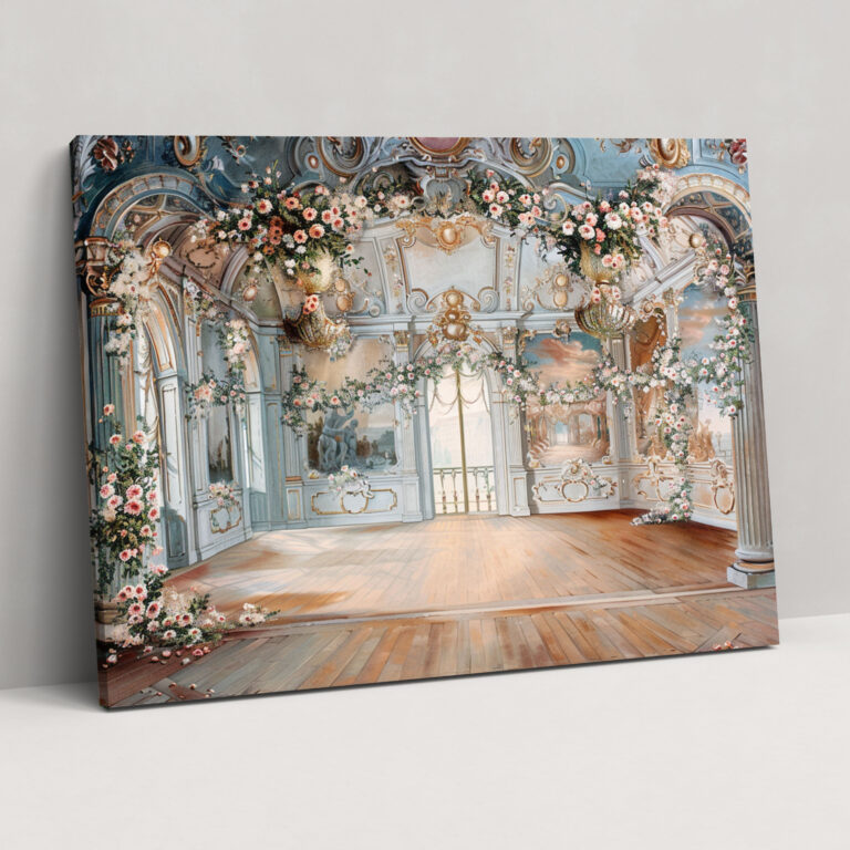 Rococo Style Painting Canvas Print - Rococo, Home Decoration, Rococo Style Painting, Wall Decoration
