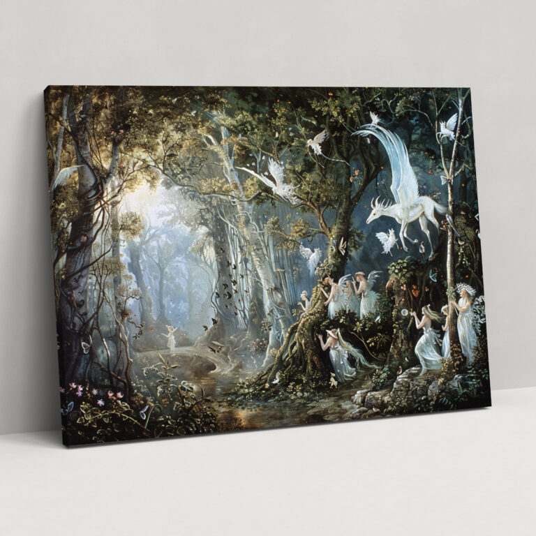 Rococo Style Painting Wall Art - Rococo, Canvas Wall Art, Wall Art, Wall Decoration