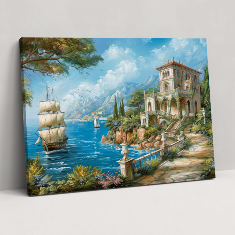 Rococo Style Painting Canvas Wall Art - Rococo, Canvas, Canvas Print, Home Decoration