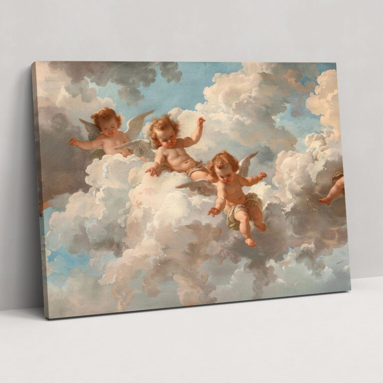 Rococo Cherubs Canvas Print - Rococo, Wall Art, Home Decoration, Canvas Print