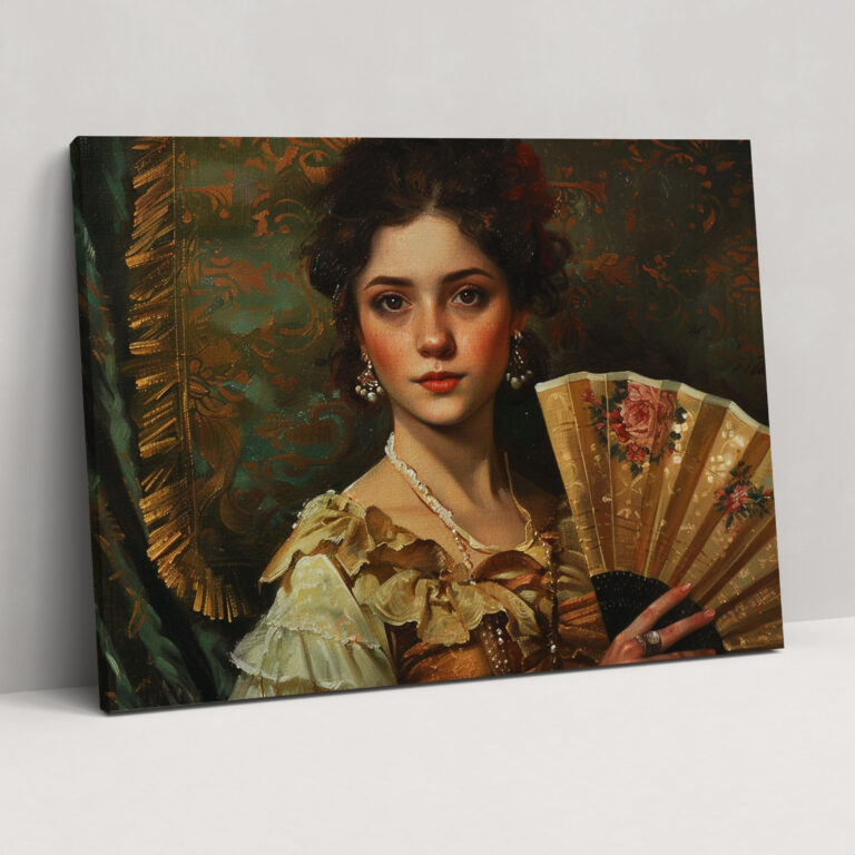 Rococo Style Painting Canvas Print - Rococo, Canvas Print, Rococo Style Painting, Wall Decoration