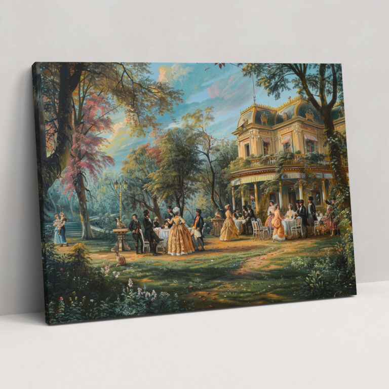 Rococo Style Painting Wall Art - Rococo, Wall Art, Rococo Style Painting, Canvas