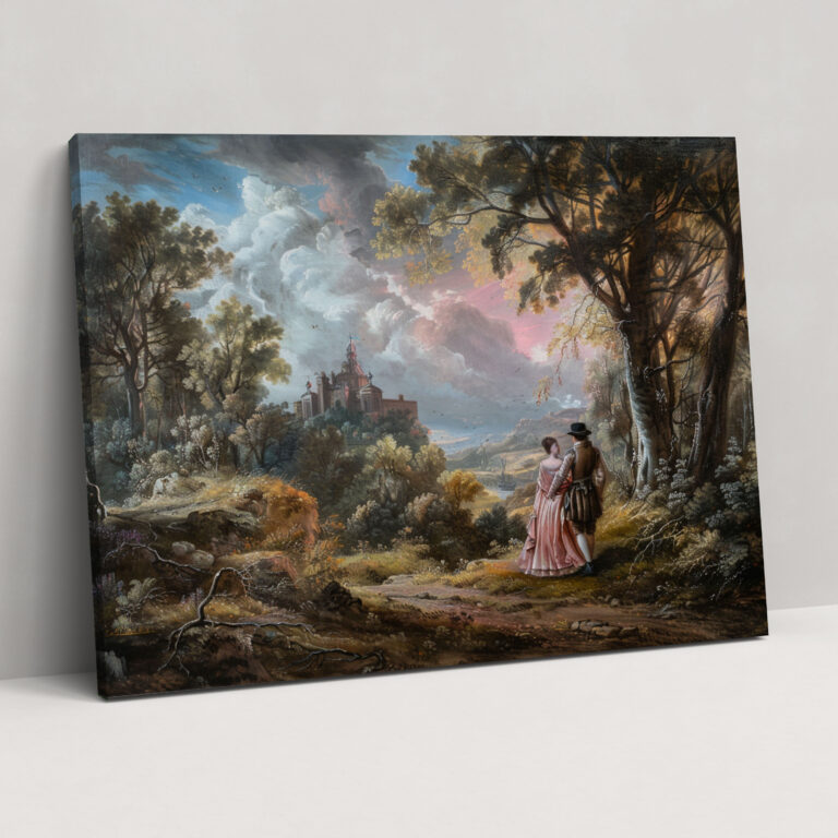 Rococo Style Painting Wall Decoration - Rococo, Canvas, Wall Decoration, Rococo Style Painting