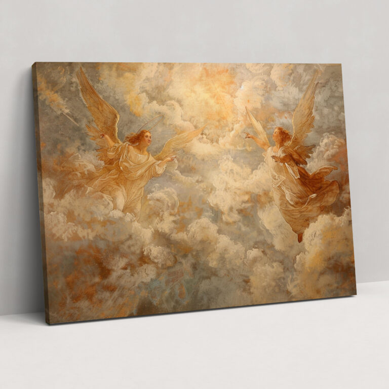 Rococo Style Painting Canvas Print - Rococo, Canvas, Rococo Style Painting, Canvas Print
