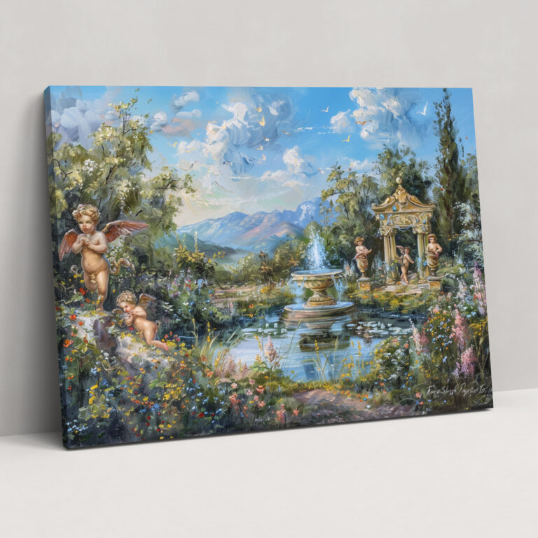 Rococo Style Painting Wall Decoration - Rococo, Canvas Wall Art, Home Decoration, Wall Decoration
