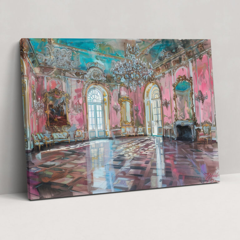 Rococo Style Painting Wall Art - Rococo, Canvas Print, Rococo Style Painting, Home Decoration