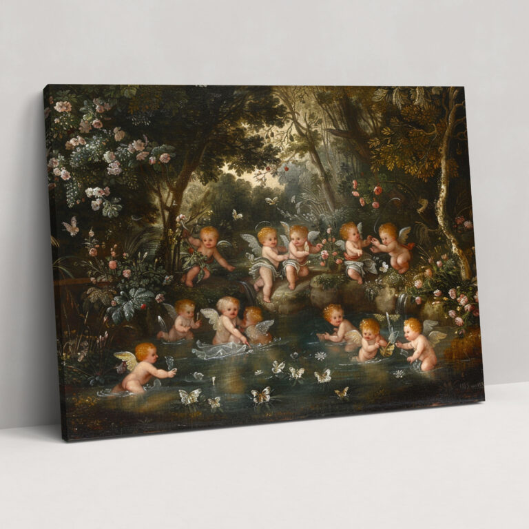 Rococo Style Painting Wall Decoration - Rococo, Home Decoration, Canvas Print, Canvas