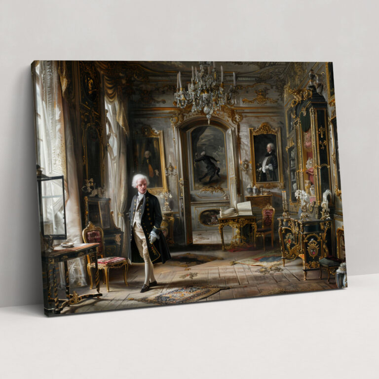 Rococo Style Painting Wall Art - Rococo, Home Decoration, Rococo Style Painting, Canvas Print