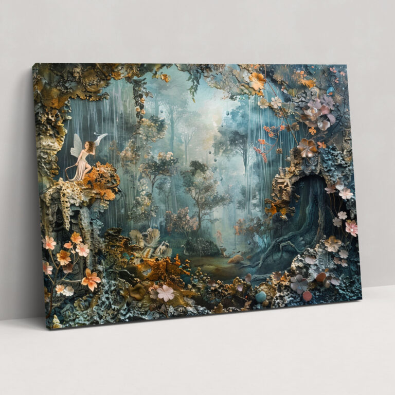 Rococo Style Painting Canvas Print - Rococo, Home Decoration, Canvas Wall Art, Canvas Print