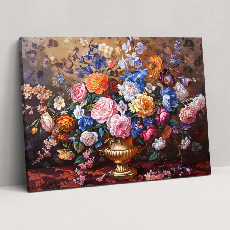 Rococo Style Painting Canvas Print - Rococo, Rococo Style Painting, Canvas, Canvas Print