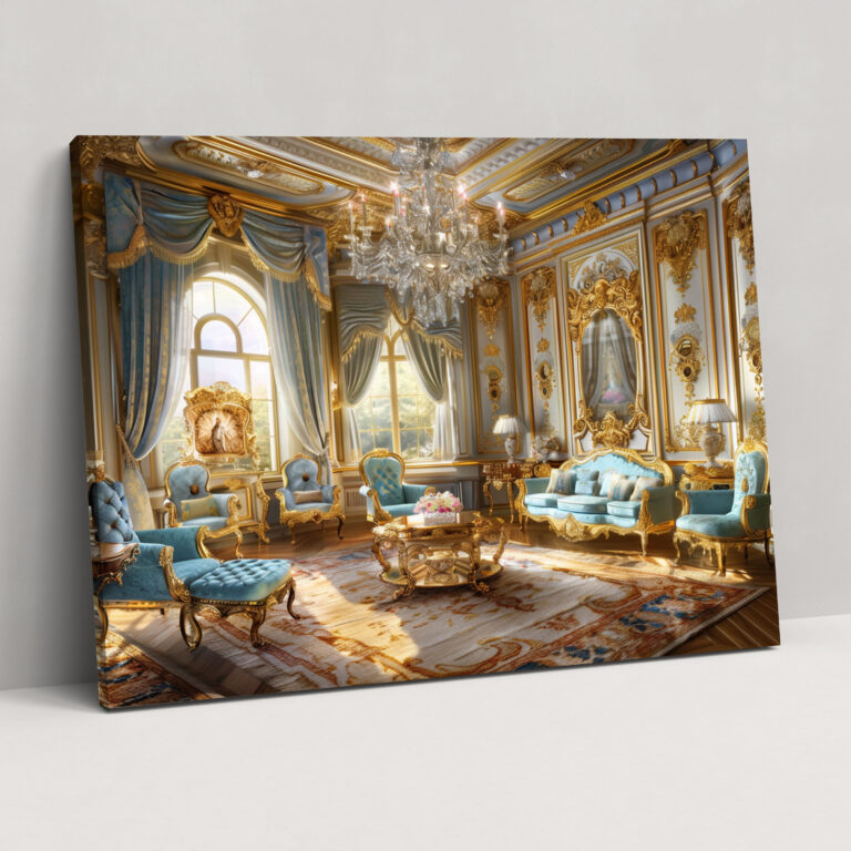 Rococo Style Painting Wall Decoration - Rococo, Home Decoration, Wall Decoration, Canvas Print