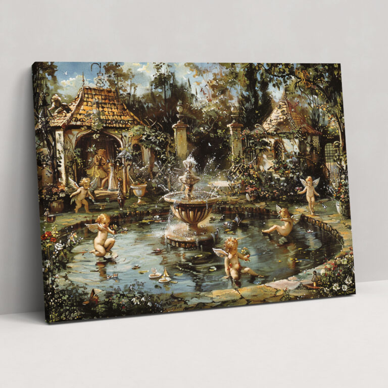 Rococo Style Painting Wall Art - Rococo, Rococo Style Painting, Wall Art, Whimsical