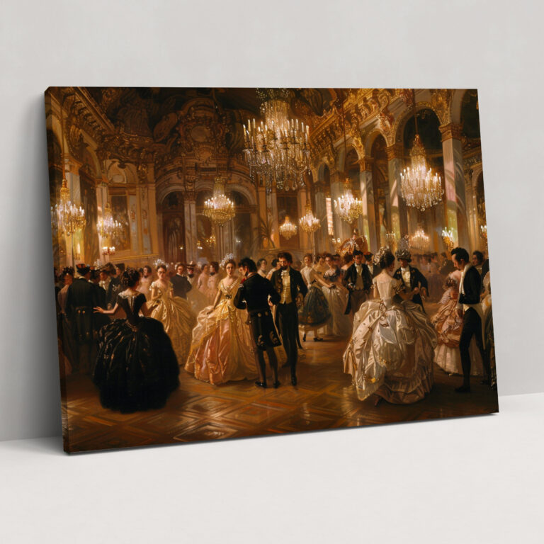 Rococo Style Painting Wall Decoration - Rococo, Canvas Print, Grand Ballroom, Wall Decoration
