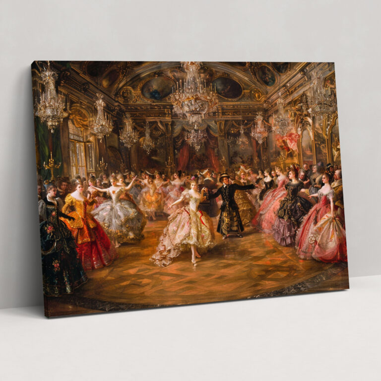 Rococo Style Painting Wall Art - Rococo, Canvas, Wall Art, Home Decoration