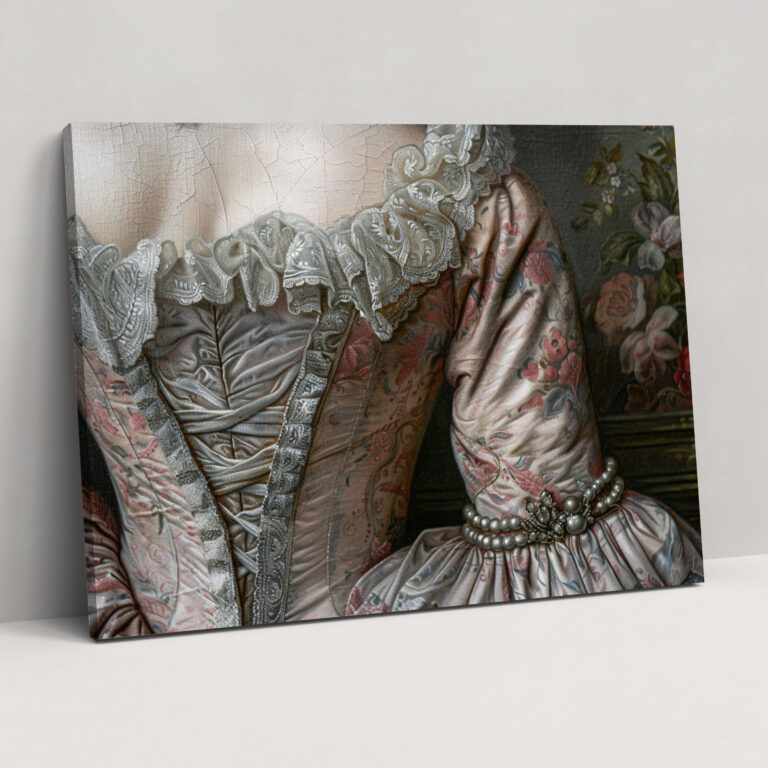 Rococo Style Painting Canvas Print - Rococo, Canvas, Canvas Print, Home Decoration