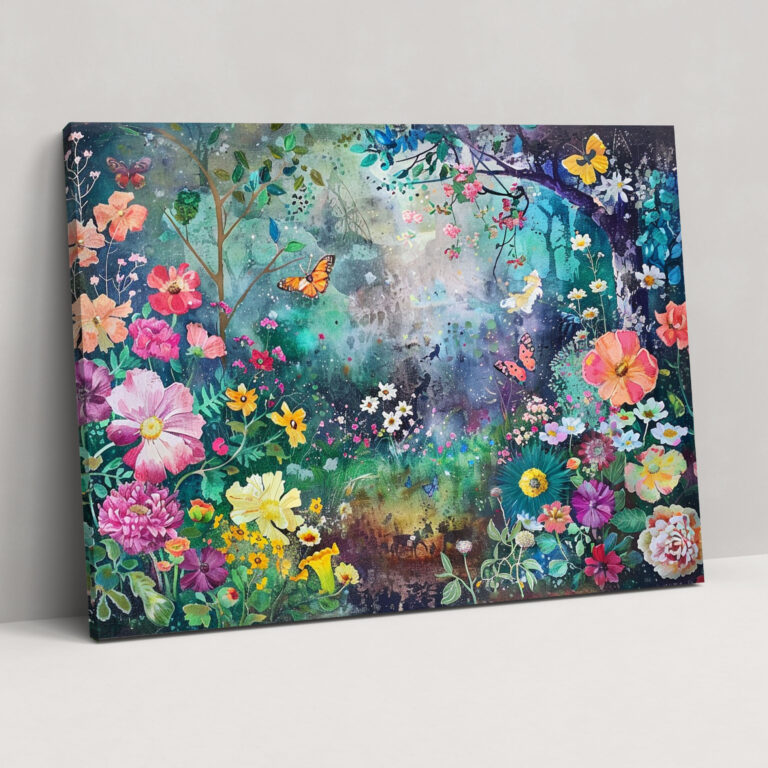 Rococo Style Painting Wall Decoration - Rococo, Wall Decoration, Rococo Style Painting, Canvas Print