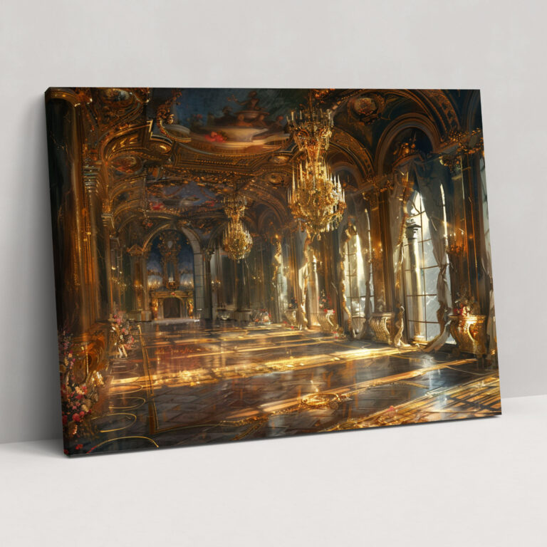 Rococo Style Painting Wall Art - Rococo, Canvas Wall Art, Wall Decoration, Home Decoration