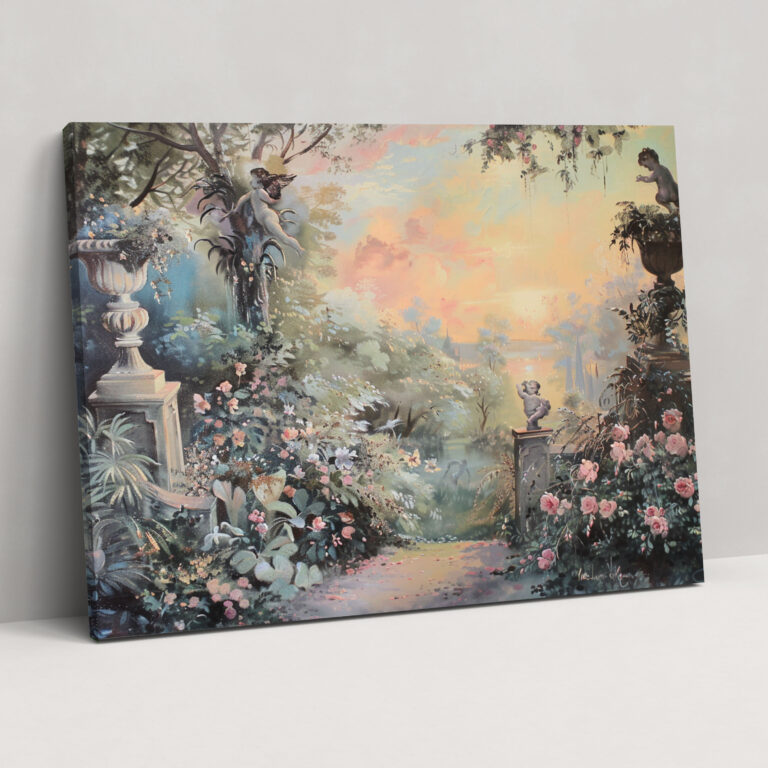 Rococo Style Painting Wall Decoration - Rococo, Home Decoration, Canvas, Canvas Wall Art