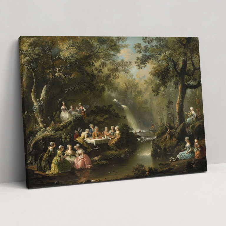 Rococo Style Painting Wall Art - Rococo, Canvas Wall Art, Wall Decoration, Canvas