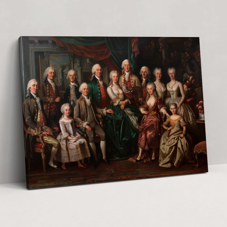 Rococo Style Painting Wall Decoration - Rococo, Canvas Wall Art, Rococo Style Painting, Home Decoration