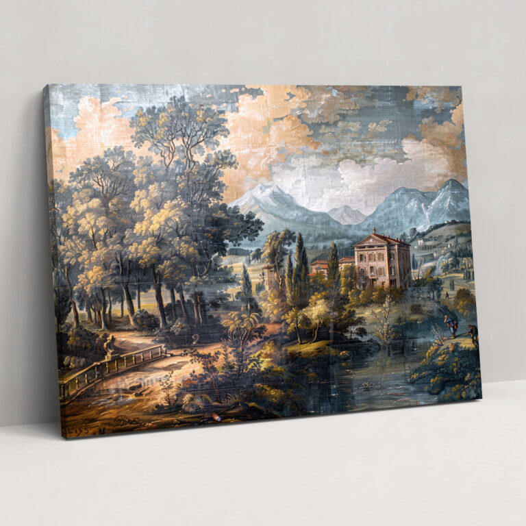 Rococo Style Painting Canvas Print - Rococo, Canvas Print, Canvas Wall Art, Wall Decoration