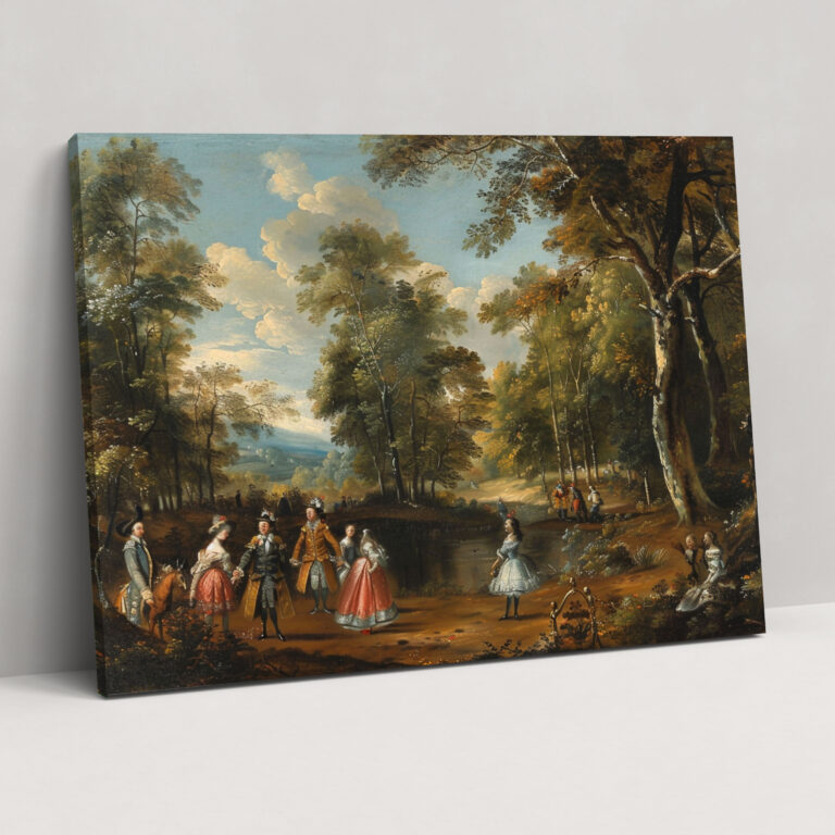 Rococo Style Painting Wall Art - Rococo, Home Decoration, Rococo Style Painting, Canvas