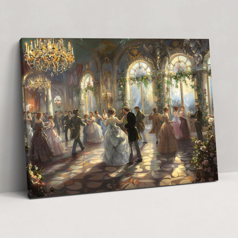 Rococo Style Painting Canvas Print - Rococo, Canvas Wall Art, Wall Art, Canvas Print