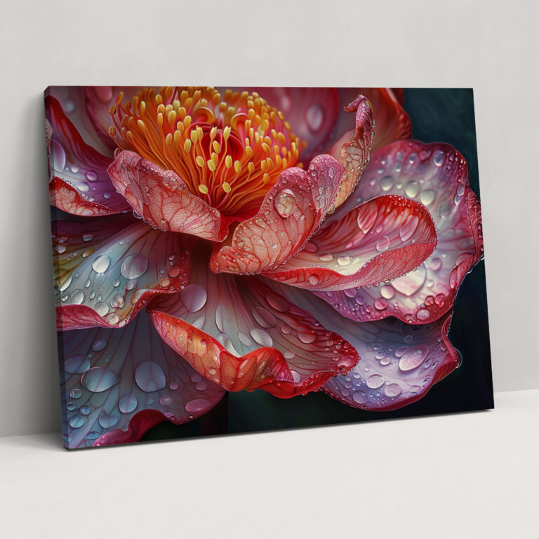 Realism Flower Close-Up Canvas Print - Realism, Flower, Colorful, Realism